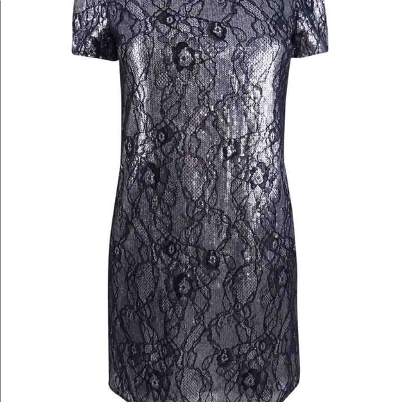 Michael Kors Sequined Lace Dress S - Picture 3 of 4